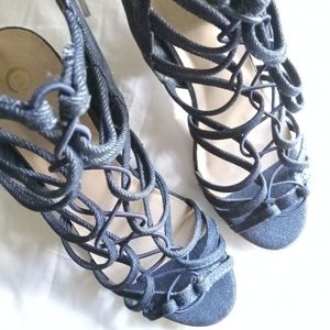 Women's 8W C Est 1946 Denim High Heels